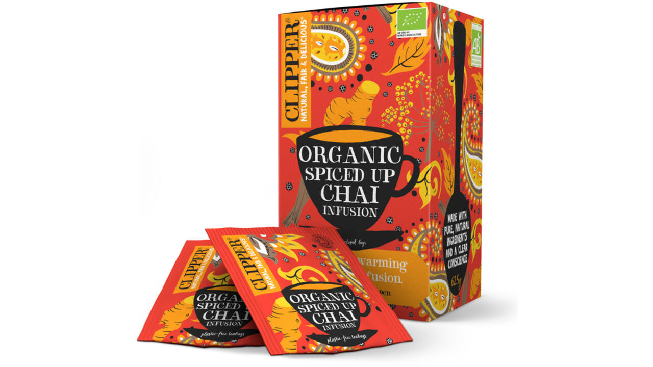 Thee Clipper spiced up chai bio 25 zakjes