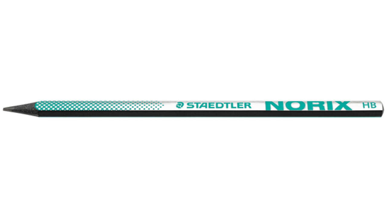Potlood Staedtler Norix HB blister à 2 stuks zwart-groen