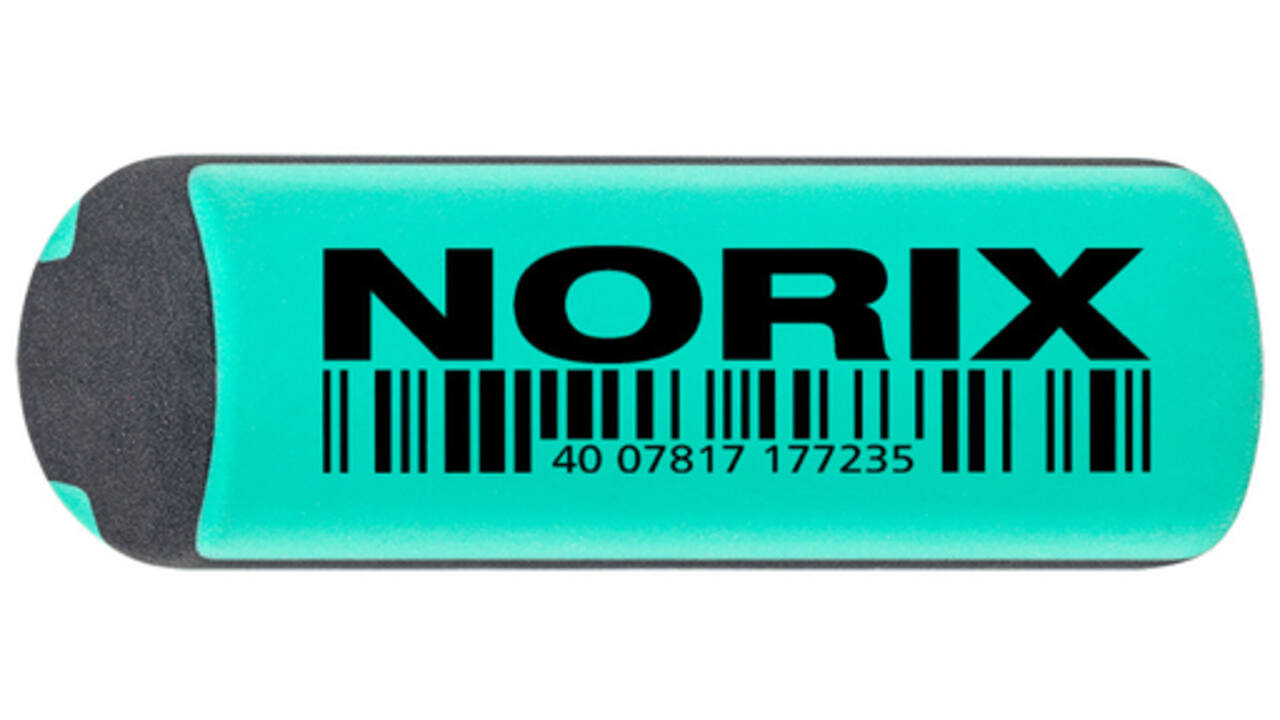 Potlood Staedtler Norix HB blister à 2 stuks zwart-groen