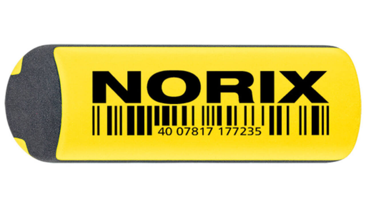 Potlood Staedtler Norix HB blister à 2 stuks zwart-geel