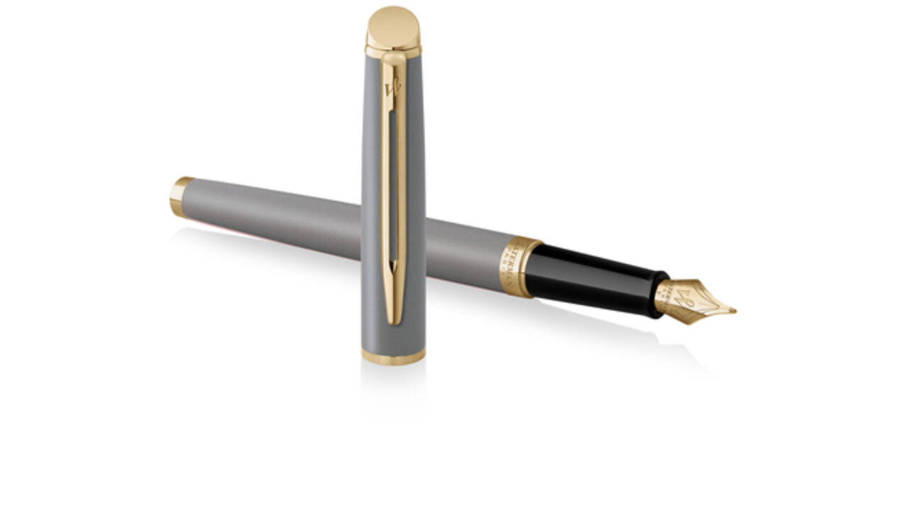 Vulpen Waterman Hémisphère Fashion Colors metallic grey GT fijn