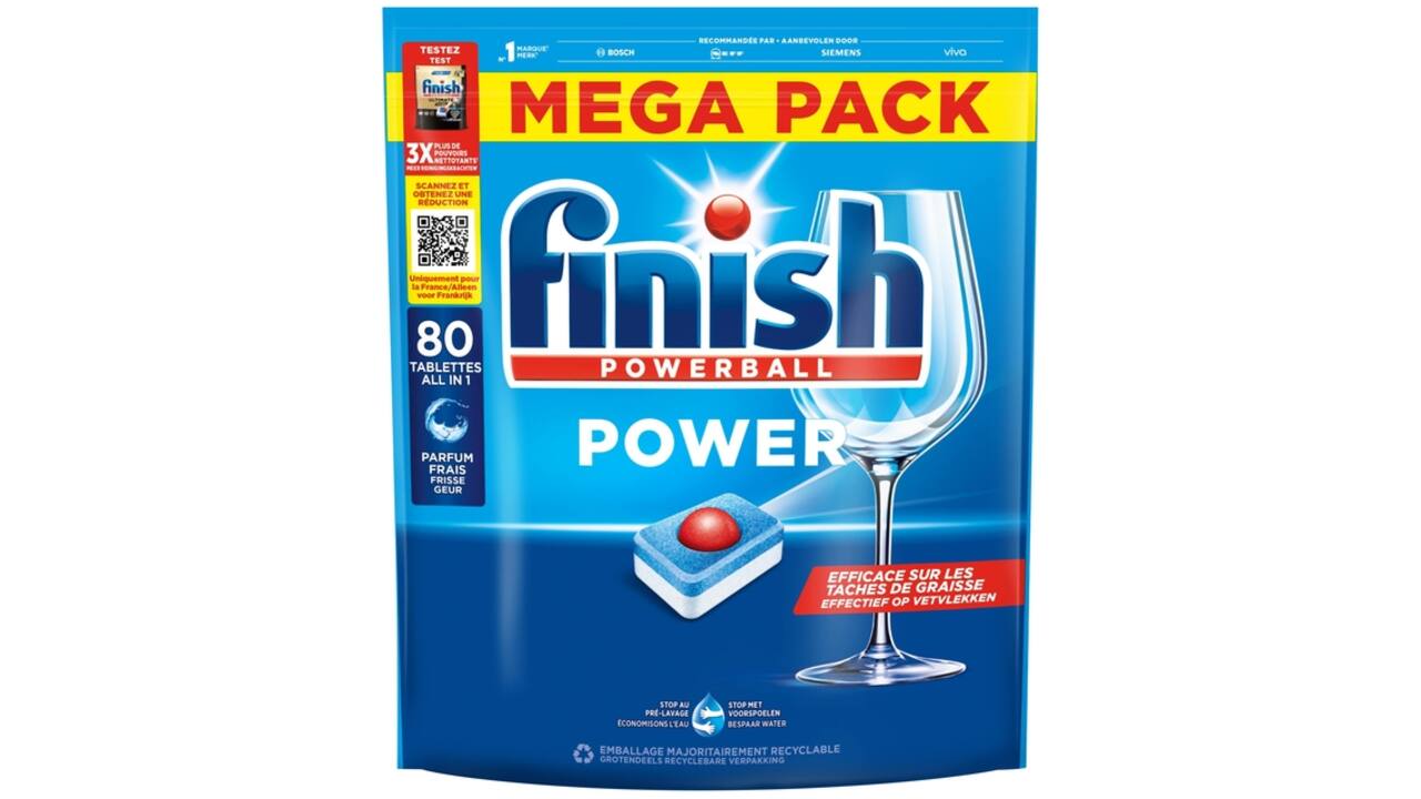 Vaatwastabbletten Finish All-in-one Power Regular 80 stuks