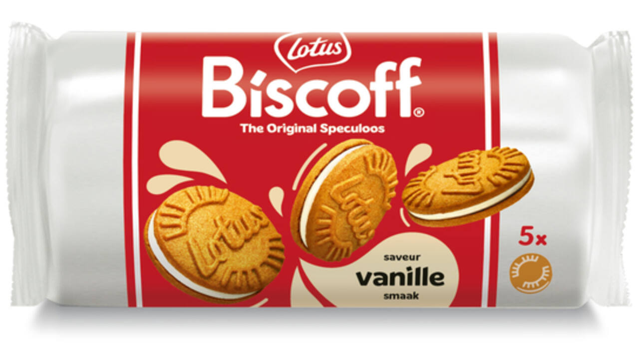 Koekjes Lotus Biscoff speculoos sandwich vanille 5 stuks
