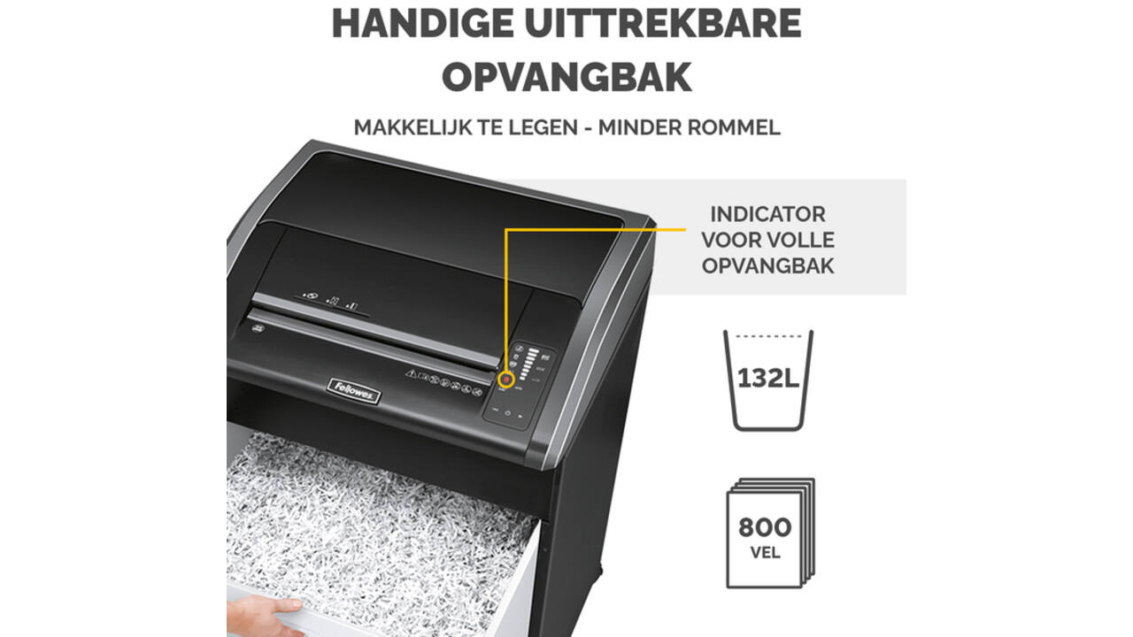 Papiervernietiger Fellowes Powershred 485I stroken 5,8mm