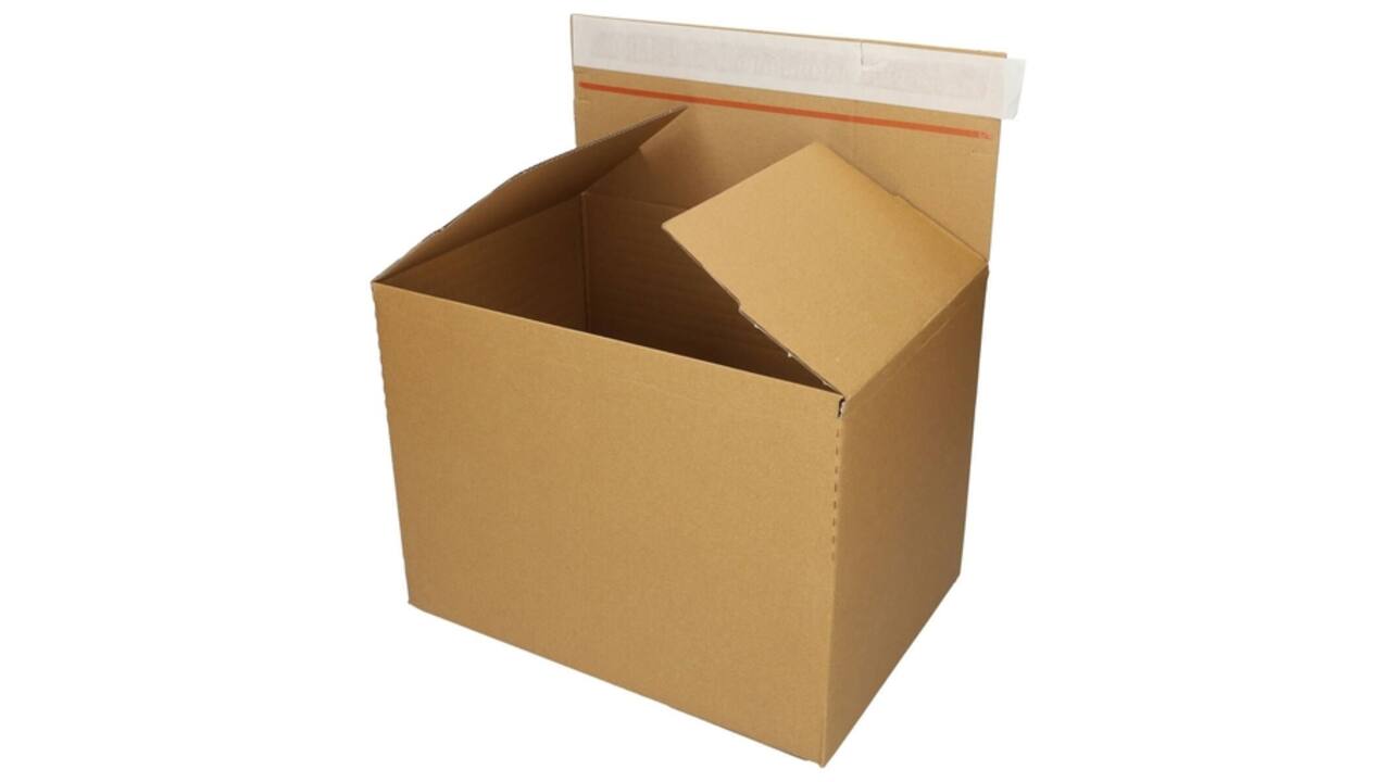 Quickbox IEZZY verstelbare hoogte 304x216x130-220mm B-golf bruin 10 stuks