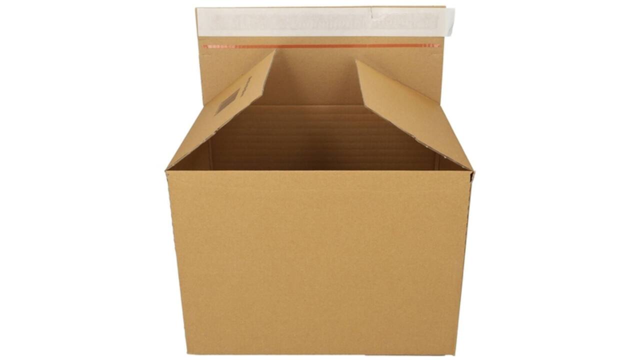 Quickbox IEZZY verstelbare hoogte 229x164x50-115mm B-golf bruin 10 stuks