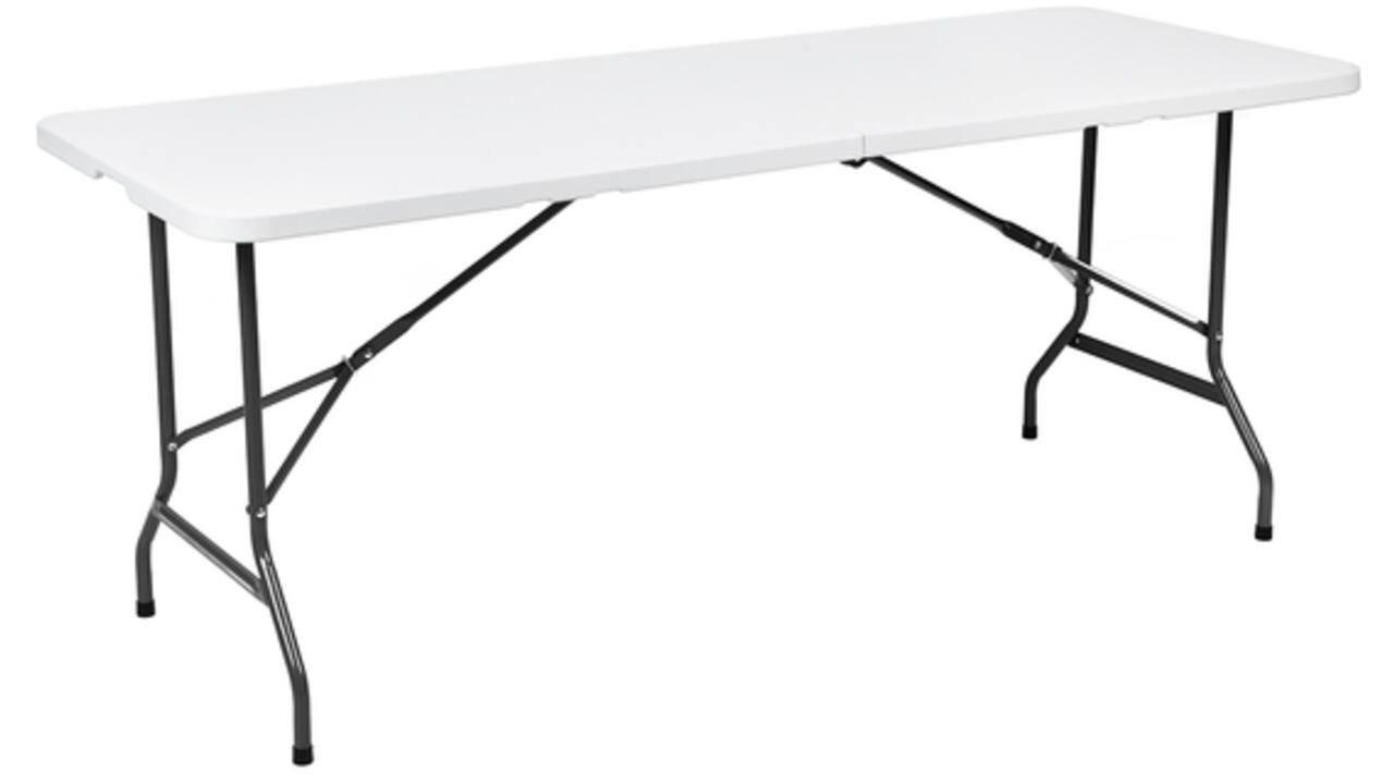 Vouwtafel BRASQ 180x70x74cm FT180 wit