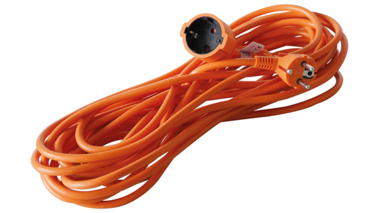 Verlengkabel BRASQ 20m oranje