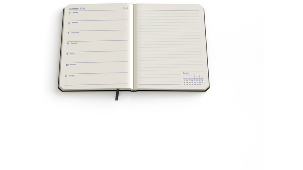 Agenda 2026 de KEMPEN Weekly Notes Pocket 7dagen/1pagina assorti