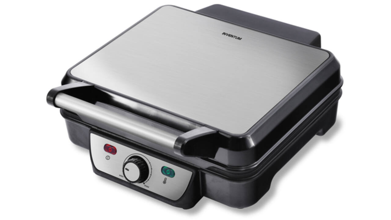 Contactgrill Inventum 1800 Watt zwart/RVS