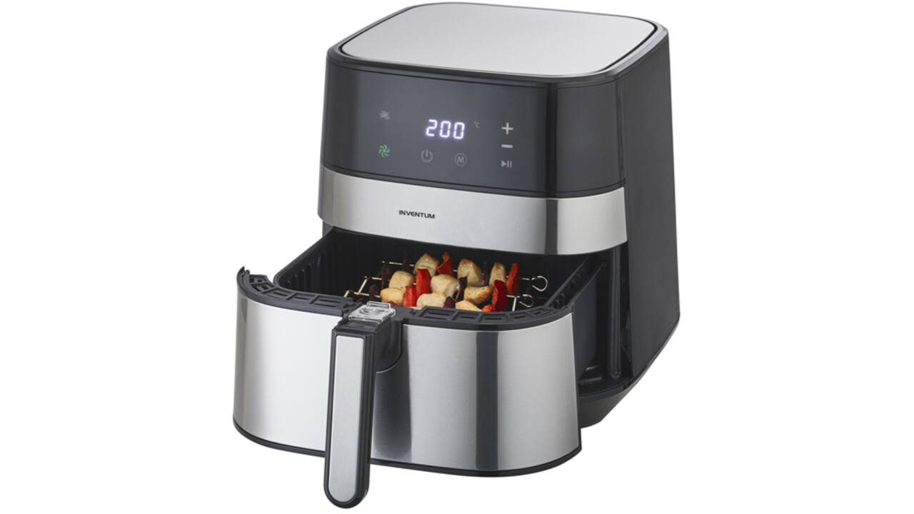 Airfryer Inventum 5 liter zwart/RVS