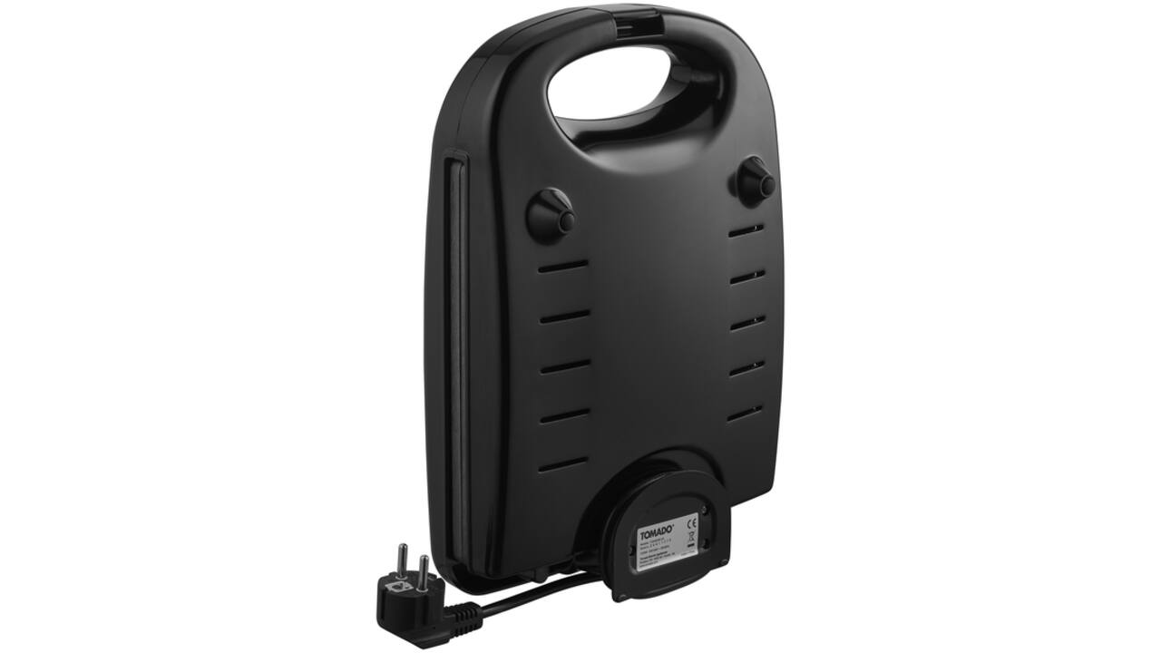 Tosti apparaat Tomado XXL 1200 Watt zwart