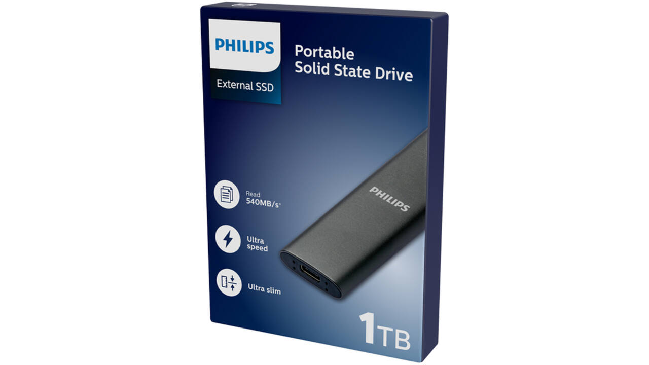 SSD Philips External 1TB Ultra Speed Space Grey