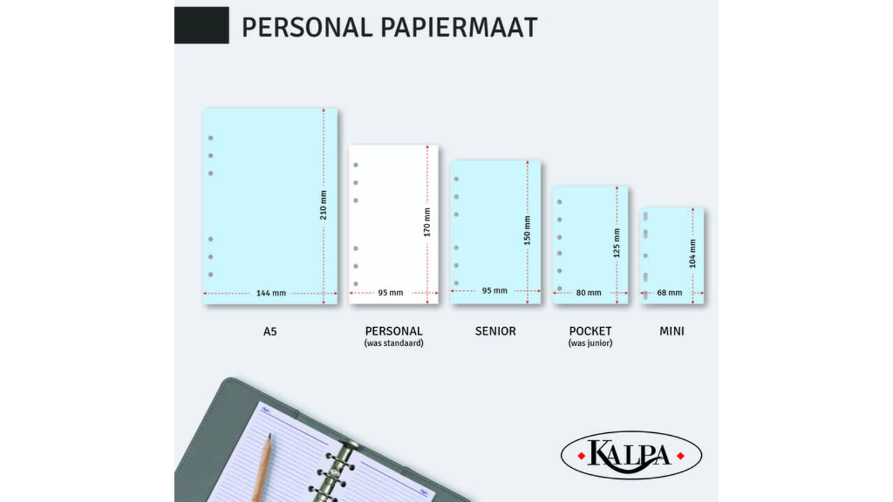 Agendavulling 2026 Kalpa Personal 1dag/1pagina