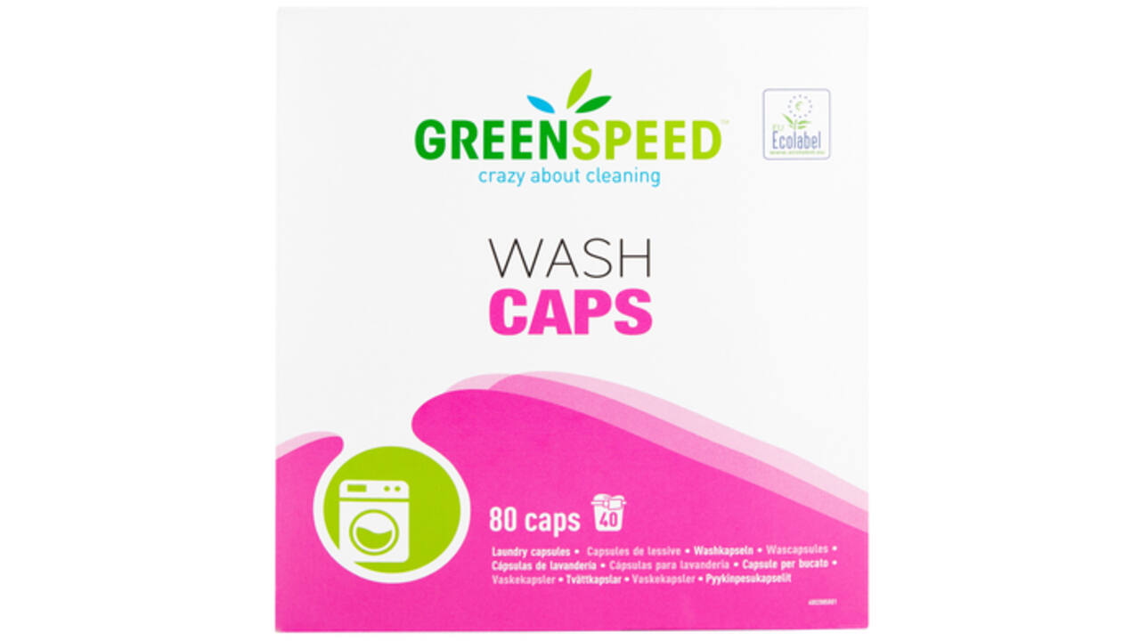 Wasmiddel Greenspeed Wash Caps universeel 80 stuks