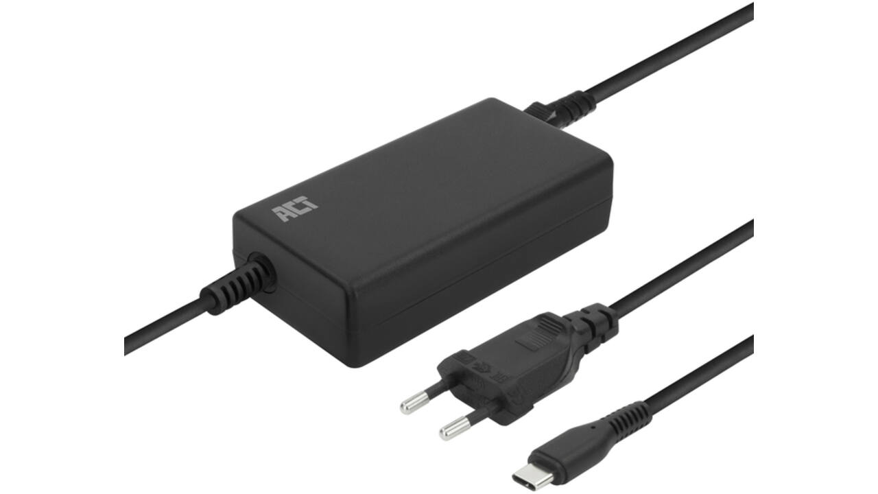 Laptop Oplader ACT USB-C Power Delivery 65W 3mtr