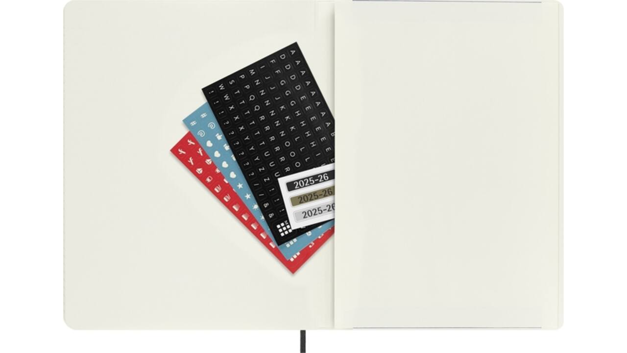 Agenda 2025/2026 Moleskine 18M Planner Weekly 7dagen/1pagina XL sc black