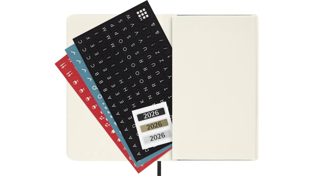 Agenda 2026 Moleskine 12M Planner Weekly 7dagen/1pagina pocket sc black