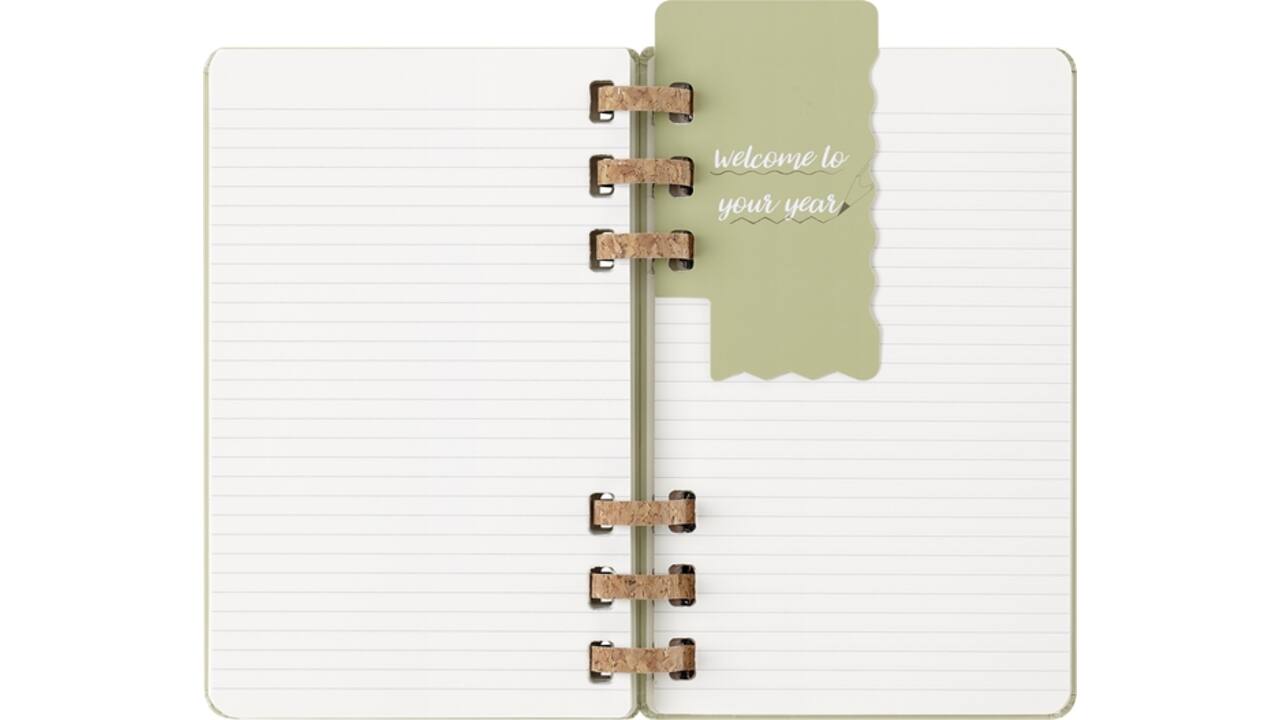 Agenda 2025/2026 Moleskine 12M Academic Weekly 7d/1p Myrtle large kiwi