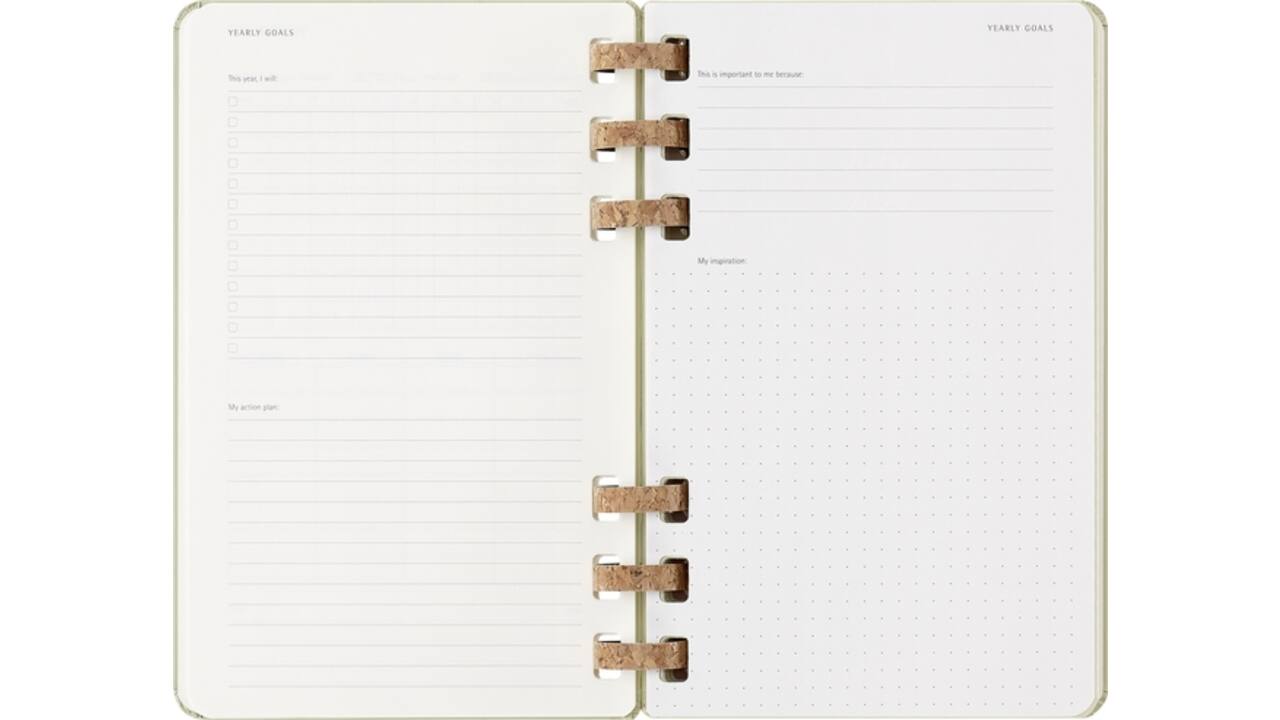 Agenda 2025/2026 Moleskine 12M Academic Weekly 7d/1p Myrtle large kiwi