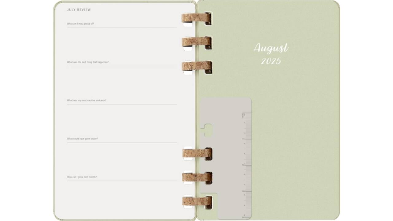 Agenda 2025/2026 Moleskine 12M Academic Weekly 7d/1p Myrtle large kiwi