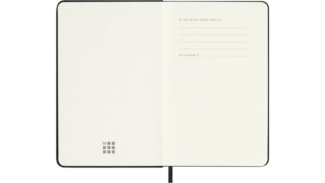 Agenda 2025/2026 Moleskine 18M Planner Weekly 7dagen/1pagina pocket hc black