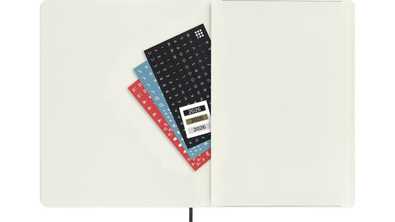 Agenda 2026 Moleskine 12M Planner Weekly 7dagen/1pagina XL sc black
