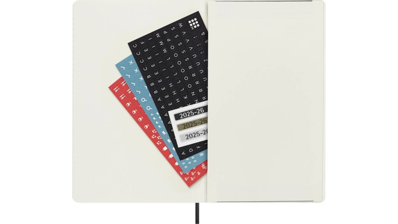 Agenda 2025/2026 Moleskine 18M Planner Weekly 7dagen/1pagina large sc black
