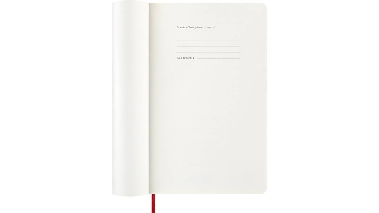 Agenda 2026 Moleskine 12M Planner Weekly 7dagen/1pagina large sc scarlet red