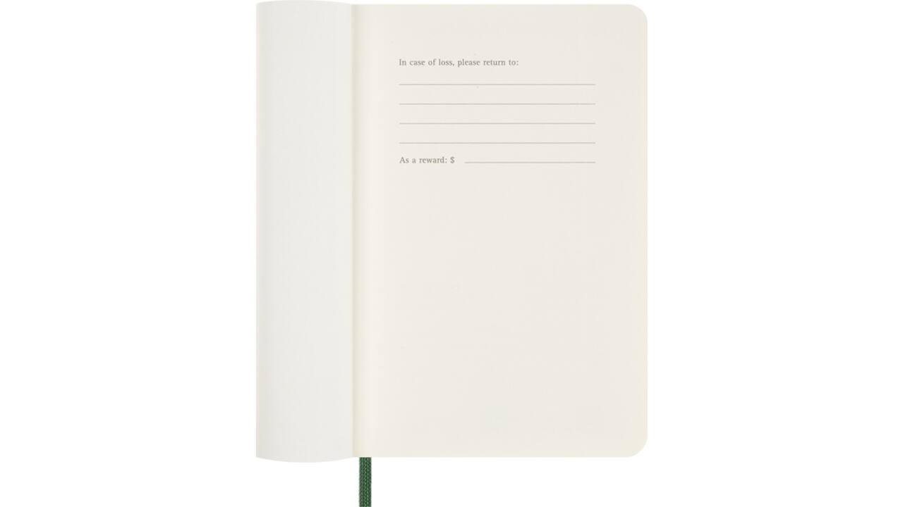 Agenda 2026 Moleskine 12M Planner Weekly 7dagen/1pagina pocket sc myrtle green