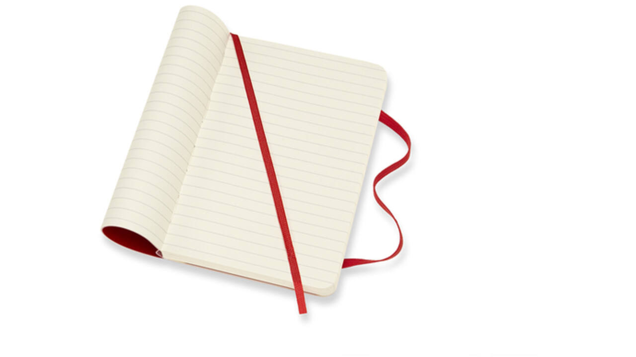 notitieboek A6 Moleskine SC rood
