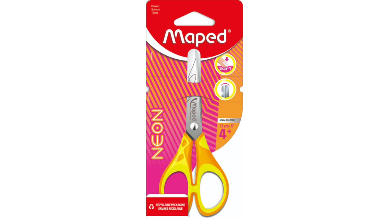 Kinderschaar Maped Neon 13cm assorti