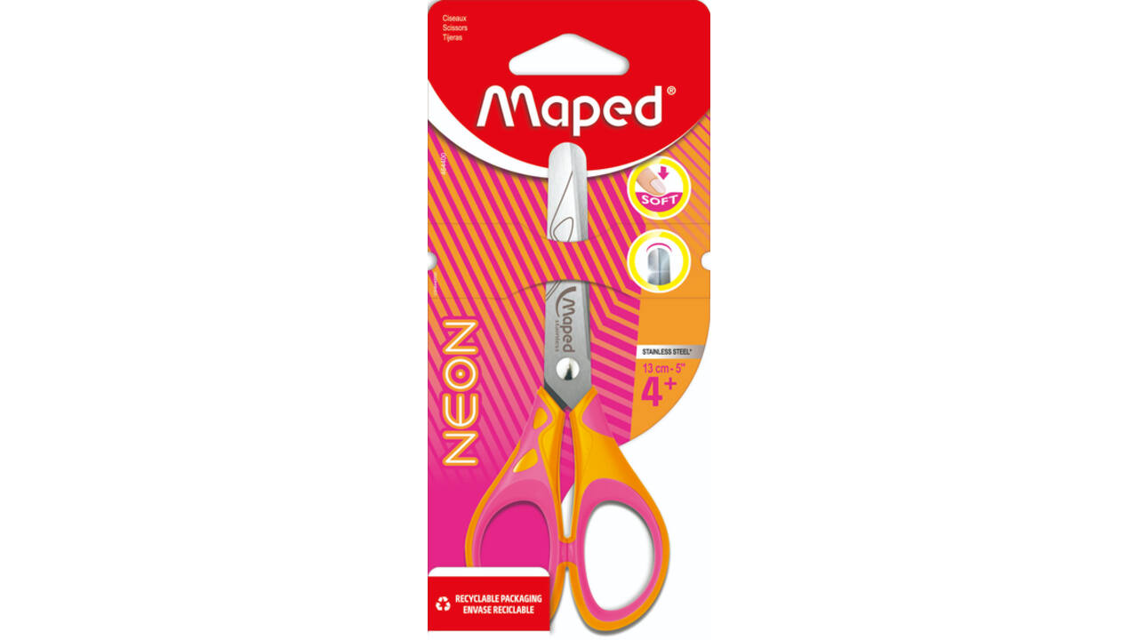 Kinderschaar Maped Neon 13cm assorti