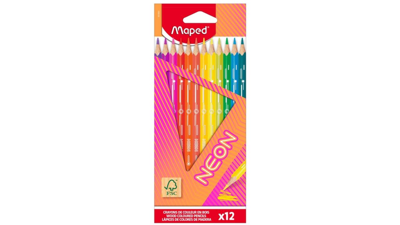 Kleurpotlood Maped Neon set à 12 kleuren
