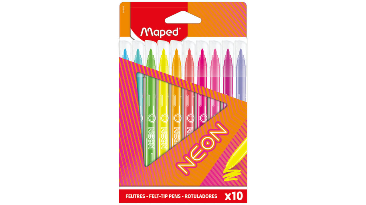 Viltstift Maped Neon set à 10 kleuren