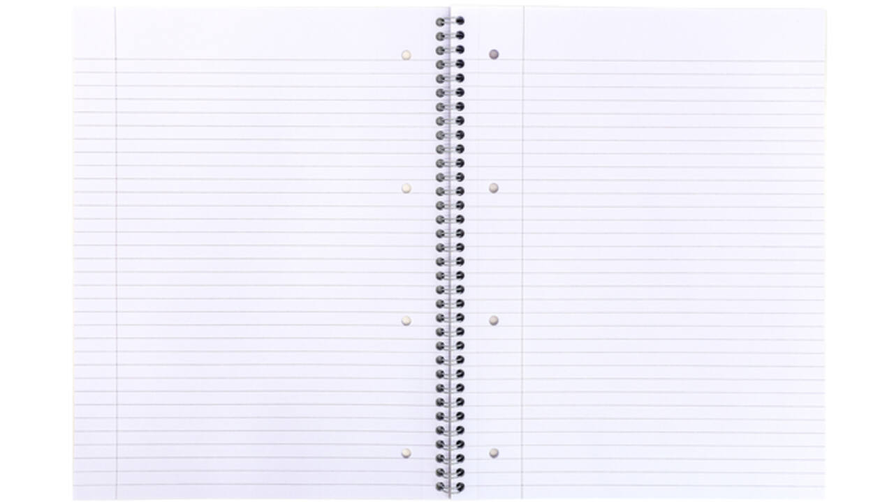 Collegeblok Pukka Pad Jotta Recycled A4 lijn 4-gaats 110 pagina's 80gr groen
