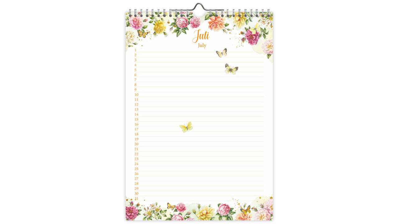 Verjaardagskalender Janneke Brinkman Voorjaar A4