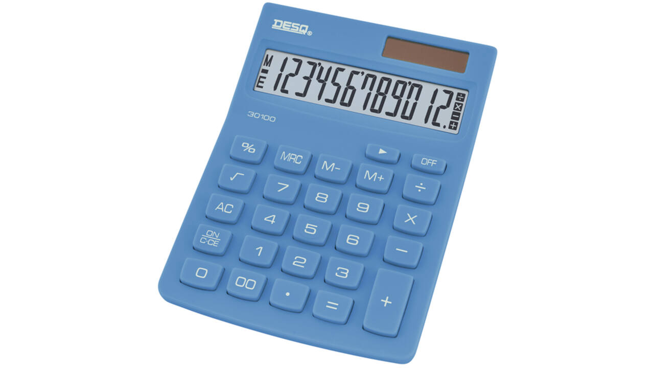 Rekenmachine Desq Compact sky blue