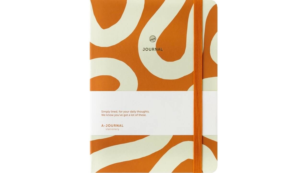 Notitieboek A5 Flow oranje A Journal lijn