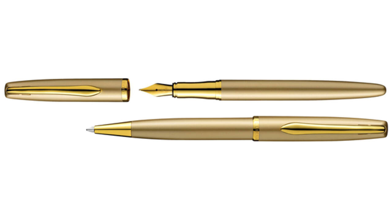 Schrijfset Pelikan Jazz Noble Elegance K36+P36 medium gold