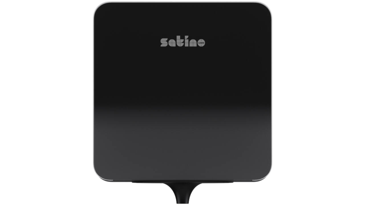 Poetspapierdispenser Satino CF1 Hyginity Plus medium zwart 333417