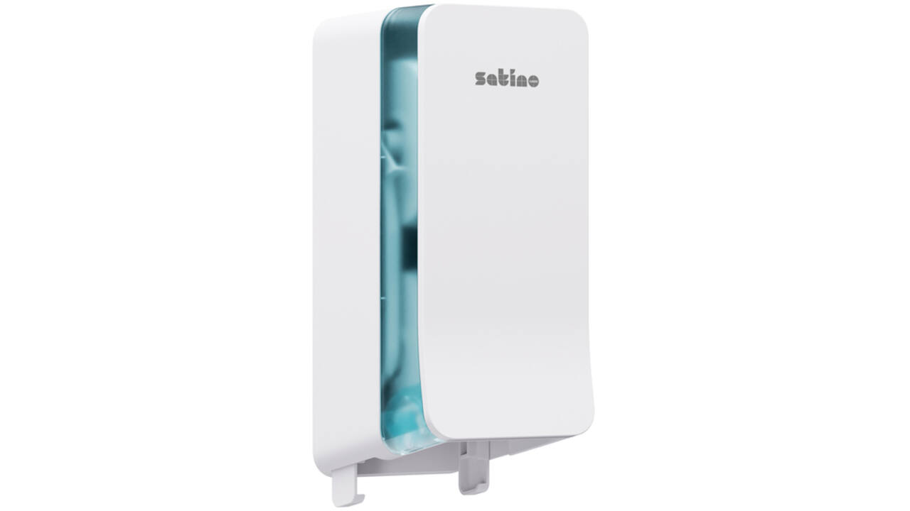 Toiletpapierdispenser Satino JT3 Hyginity systeemrol duo wit 333422