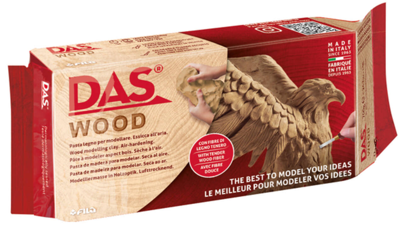 Boetseerklei DAS luchthardend 700 gram hout