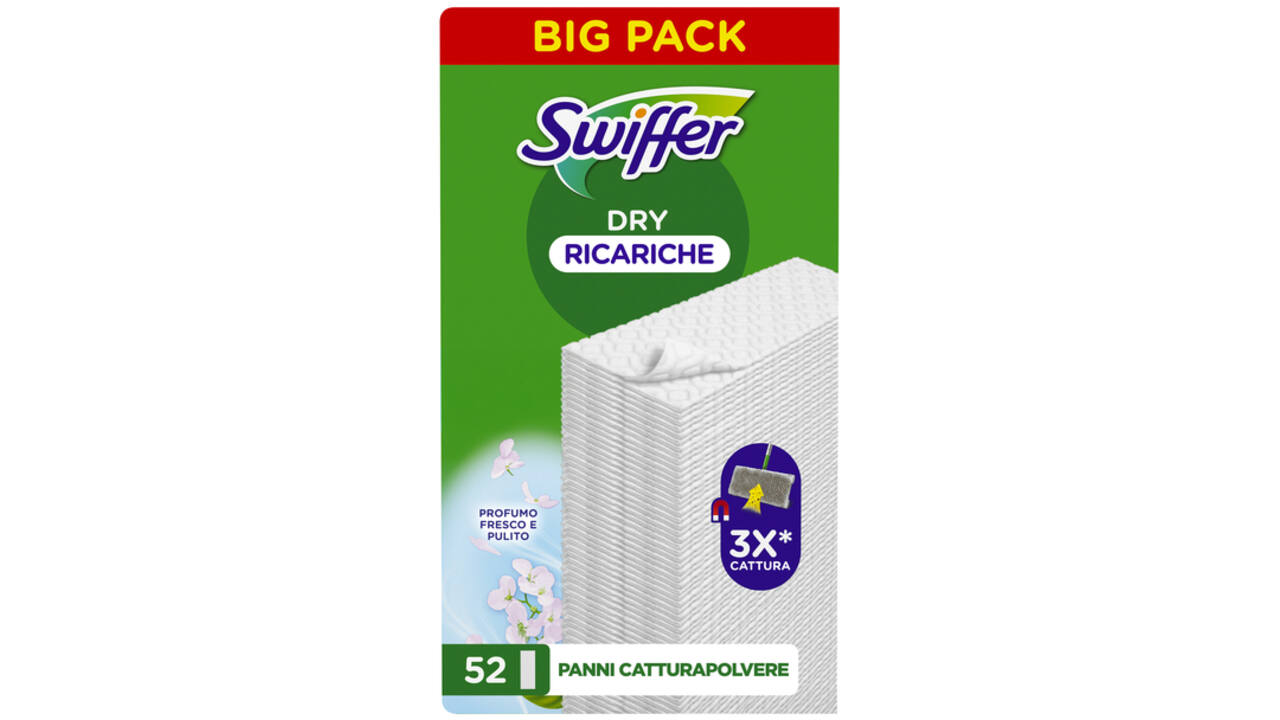Vloerwisdoekjes Swiffer navulling droge doekjes 52 stuks