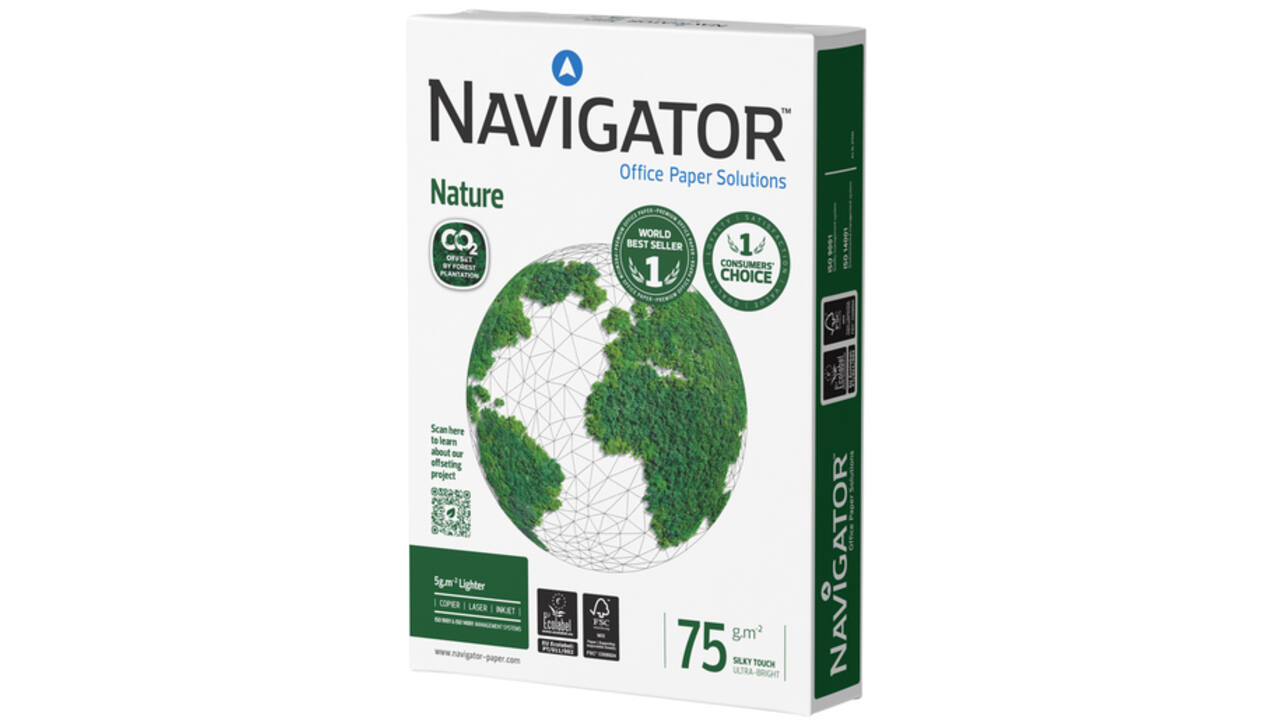 Kopieerpapier Navigator Nature A4 75gr wit 500 vel