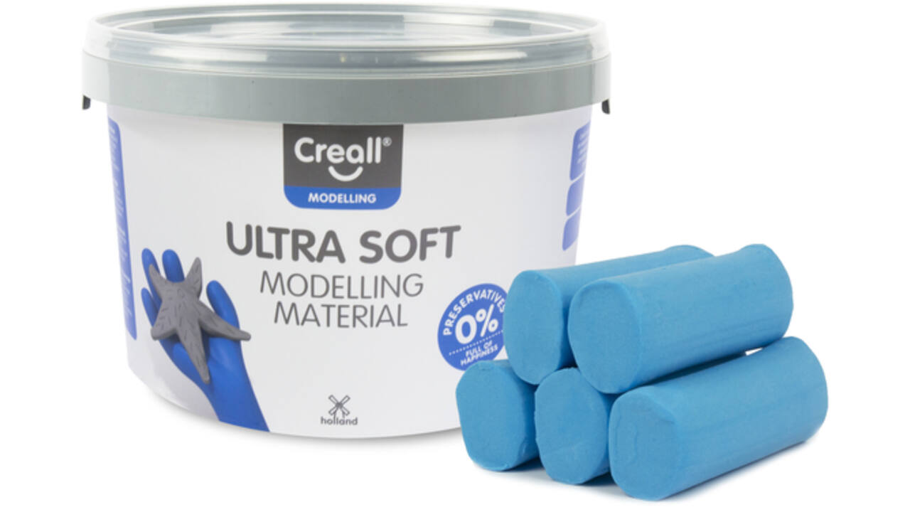 Klei Creall Play-it Ultra Soft helder blauw 1100 gram