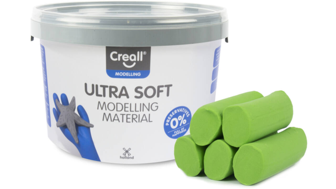 Klei Creall Play-it Ultra Soft helder groen 1100 gram