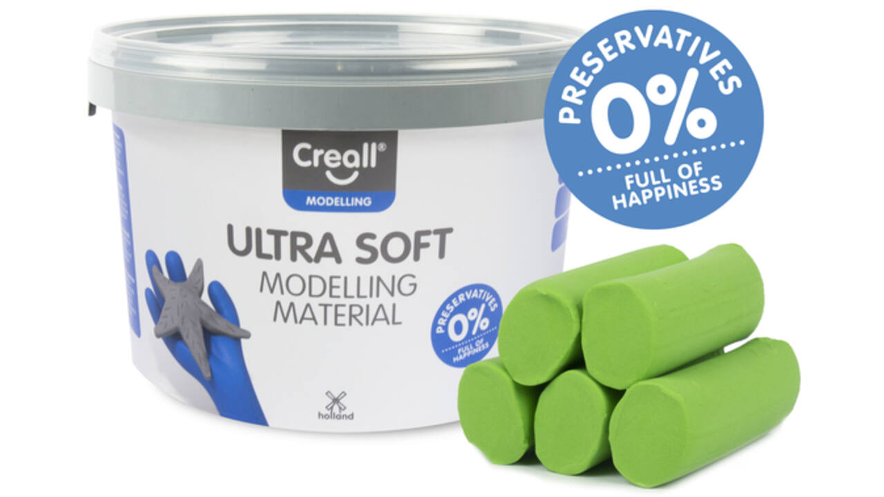 Klei Creall Play-it Ultra Soft helder groen 1100 gram