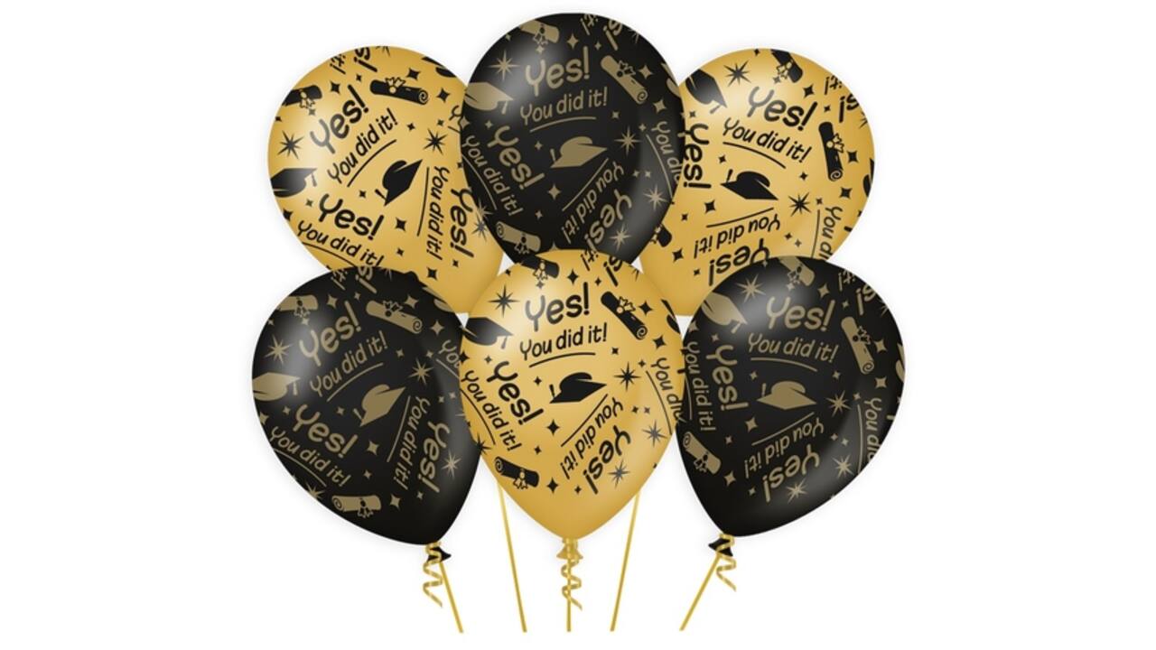 Classy party balloons You did it