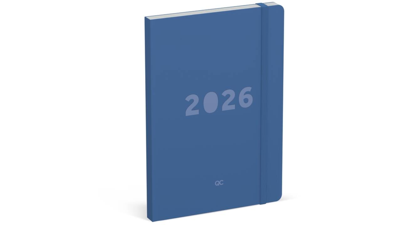 Agenda 2026 Lannoo bureau A5 QC Colour 7dagen/2pagina's blauw